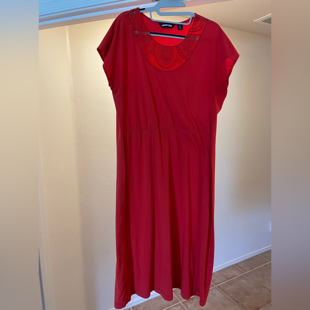 Lovely Crochet Neck Summer Dress - Picture 6 of 6